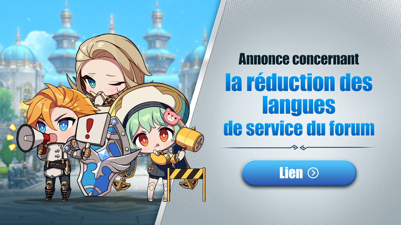 Notice préliminaire concernant la réduction du service dans certaines langues le 18/09