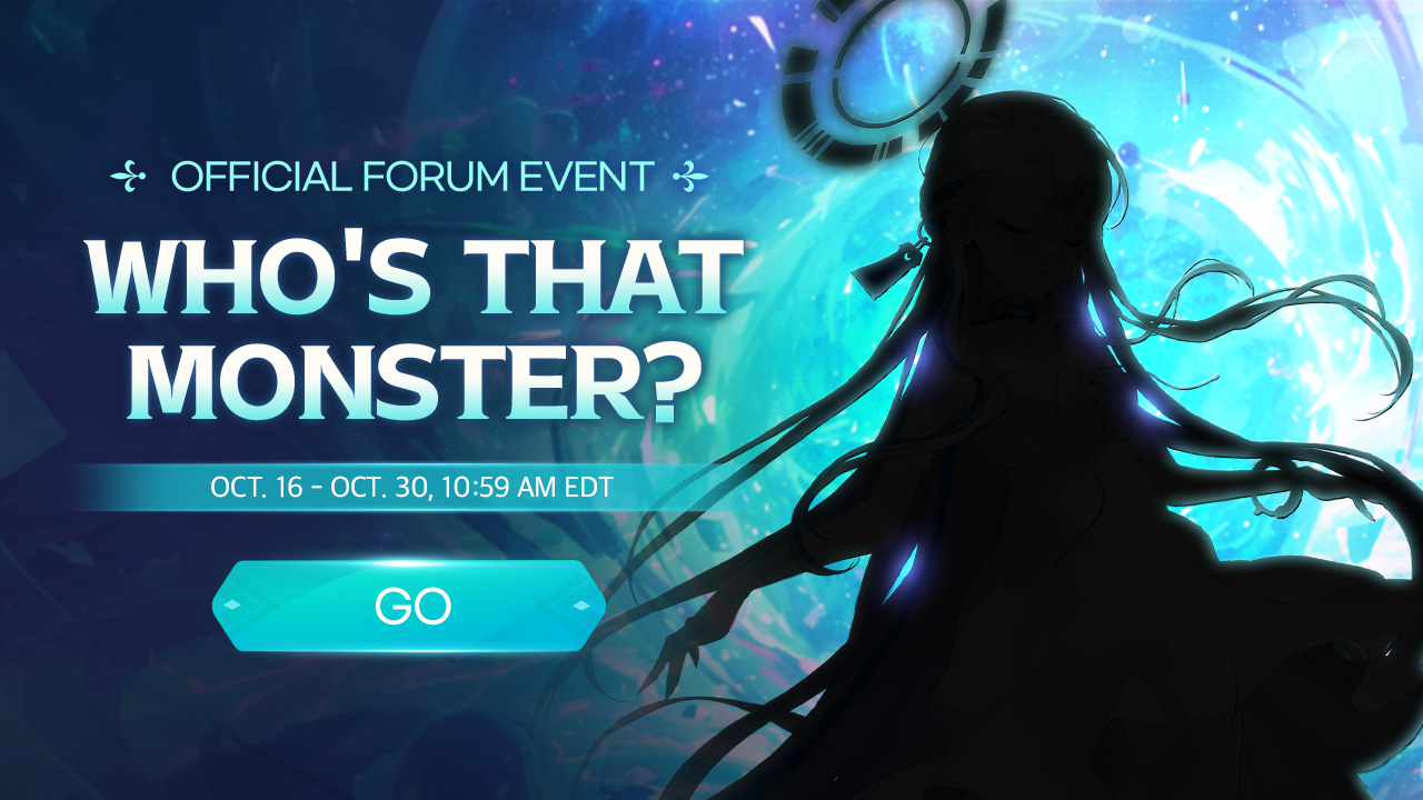Who's That Monster? Event Notice 👤