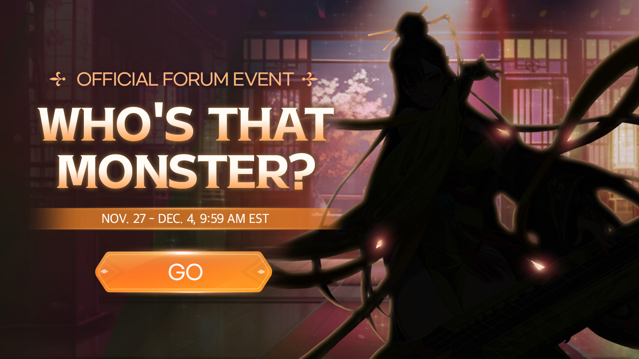 Who's That Monster? Event Notice 👤
